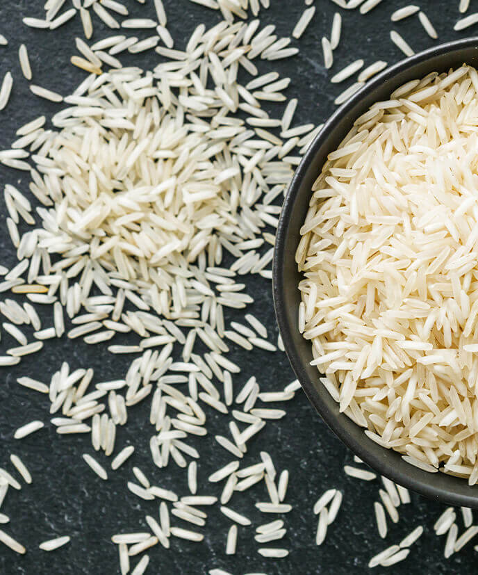 Average precooked length ~ Min 7.7 mm<br>
Average post cooked length ~ Min 16.20 mm  